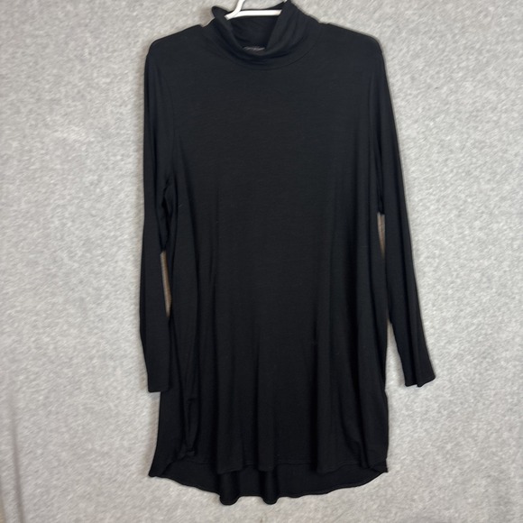 Eileen Fisher Dresses & Skirts - Eileen Fisher Dress Womens XL Black Shift Lagenlook Minimalist Turtleneck Tunic